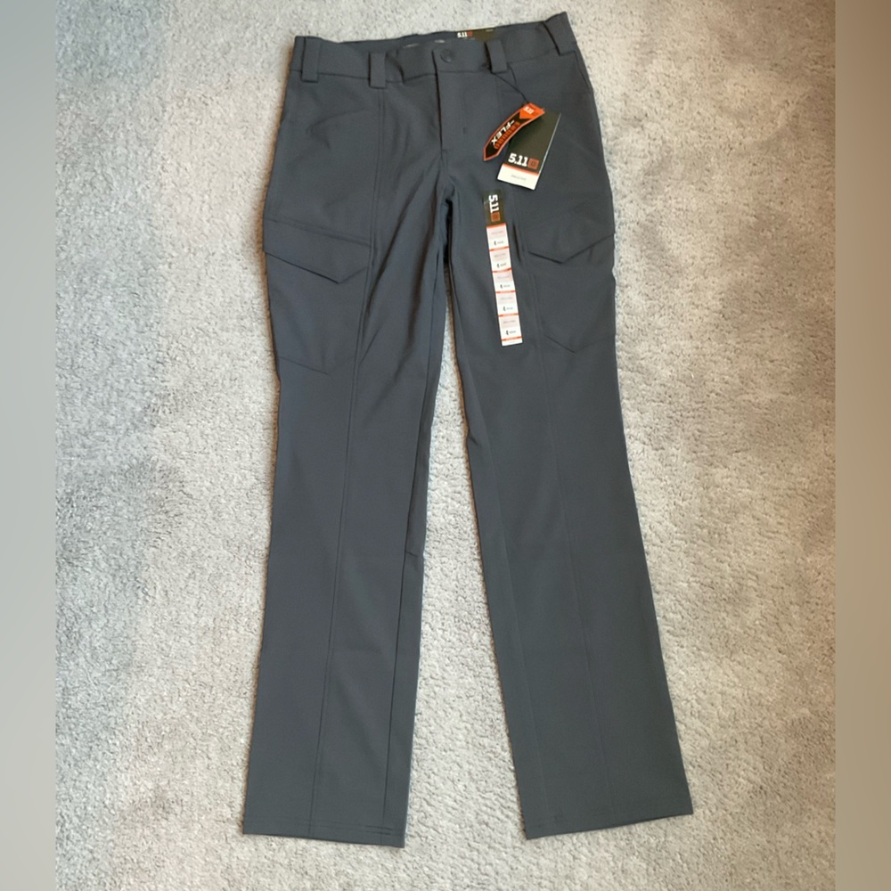 5.11 Tactical Women's Shella Gray Straight Leg Pants 4R